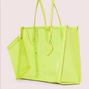 Kate Spade Neon See-Through Large Tote Bag
